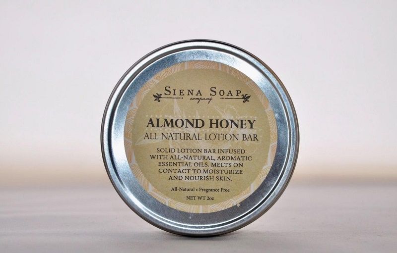 قالب اللوشن الصلب بعسل اللوز ALMOND HONEY SOLID LOTION BAR من سينا سوب SIENA SOAP