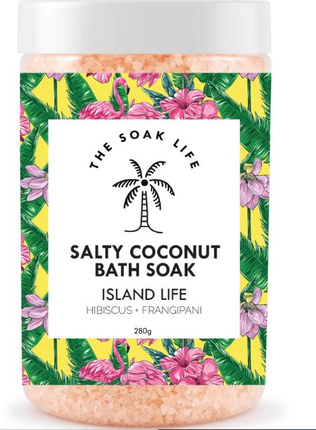 Island Life Salty Coconut Bath Soak منتجات الاستحمام