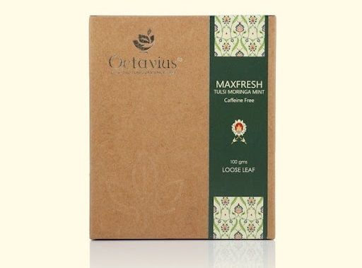 مشروب ماكسفريش تولسي والمورينجا والنعناع Maxfresh Tulsi Moringa Mint من أوكتافيوس Octavius