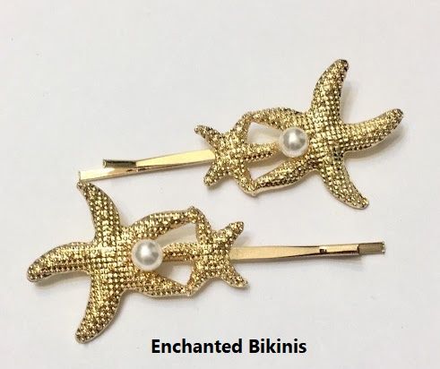 دبوس شعر نجم البحر Starfish Hairpin من إنشانتيد بيكينز Enchanted Bikinis