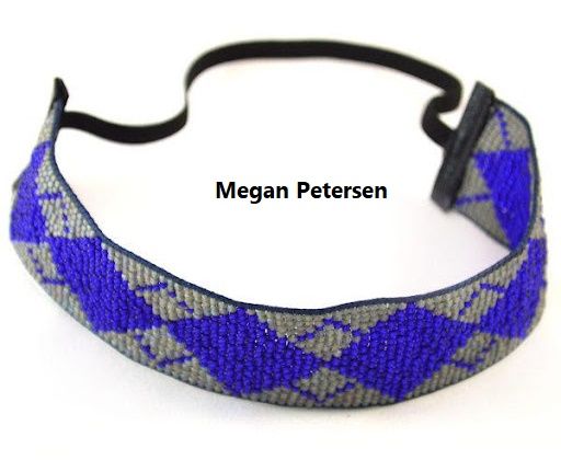 شريط الرأس الأزرق المُتمدد Blue Boho Stretch Headband من ميجان بيتيرسن جويلري Megan Petersen Jewelry