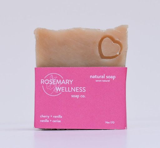 صابون الكرز والفانيليا Cherry Vanilla Soap من روزماري ويلنيس Rosemary Wellness