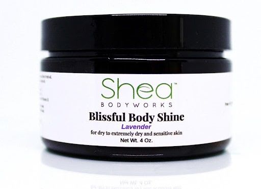 منتج بليسفول بادي شاين Blissful Body Shine من شيا بادي وركس Shea Bodyworks