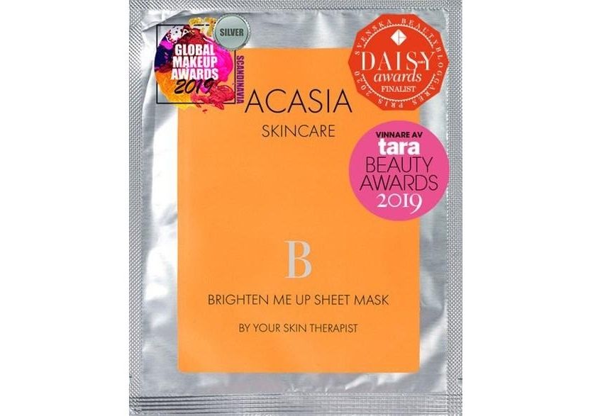 قناع بريتين مي آب الورقي Brighten Me Up Sheet Mask من أكاسيا سكين كير ACASIA SKINCARE