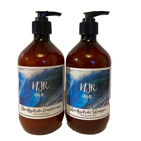 باقة شامبو وبلسم الشيا هيدرات Shea Hydrate Shampoo &amp; Conditioner Pack من إن جي آر هير NJR Hair