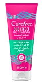 غسول كيرفري بالصبار والشاي الأخضر مزدوج الفعالية Carefree Aloe Vera &amp; Green Tea Duo Effect