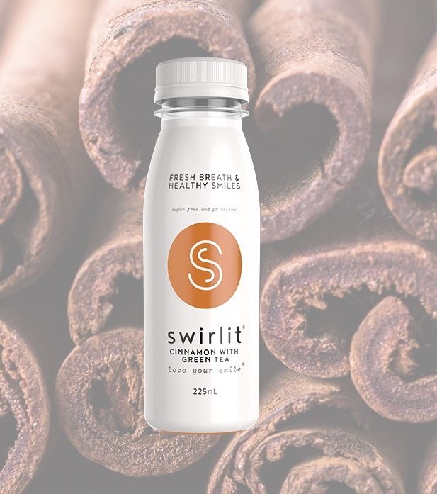 مشروب القرفة والشاي الأخضر Cinnamon and Green Tea من Swirlit من منتجات العناية بالأسنان