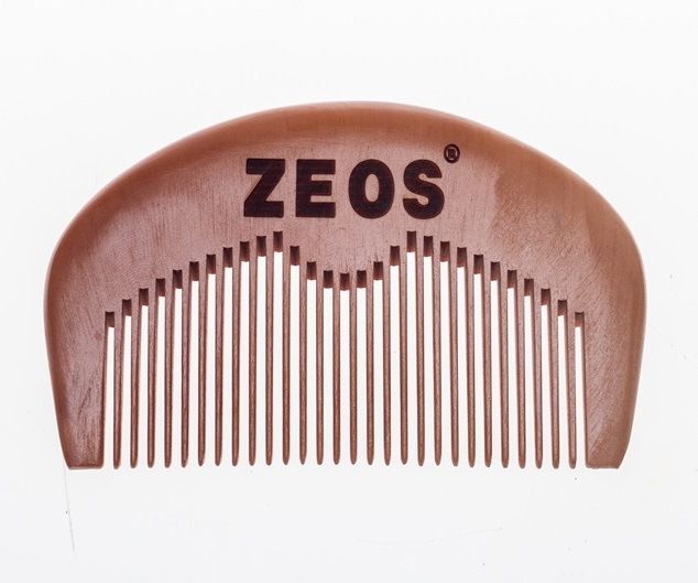 مشط اللحية ZEOS® For Men Pocket Wooden Beard Comb من منتجات ZEOS®