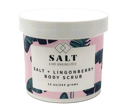 مقشر الجسم بالملح ومستخلص عنب الثور Salt + Lingonberry Body Scrub من سالت لايف إنيرجيزيد Salt Live Energized