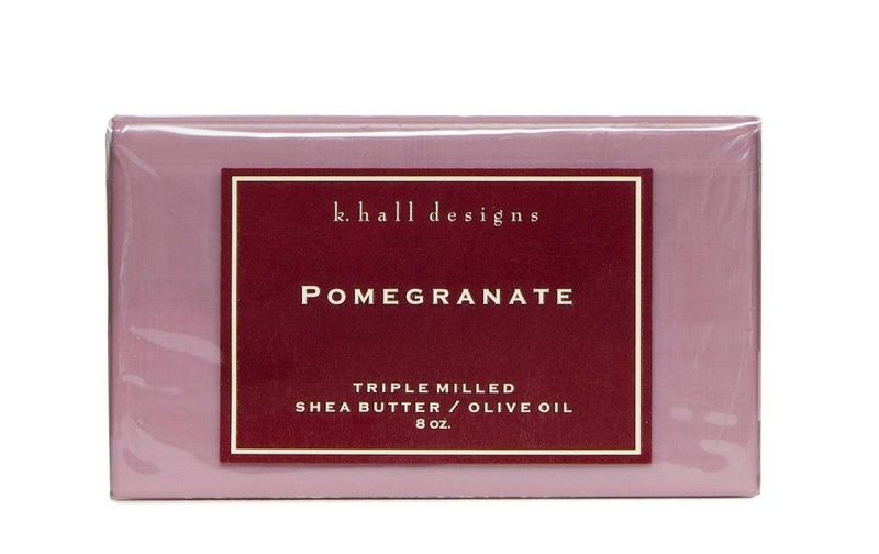 صابون الرمان المطحون Pomegranate Triple Milled Bar Soap من كى. هال ديزاينس K. HALL DESIGNS