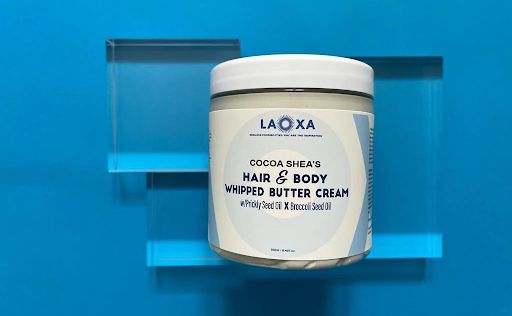 لاوكسا - كريم زبدة الجسم والشعر بالكاكاو Laoxa - Cocoa Shea's Hair &amp; Body Whipped Butter Cream