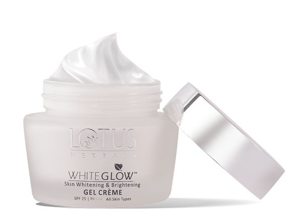 كريم جل وايت جلو لتبييض البشرة وتفتيحها من لوتس هيربلز Lotus Herbals White Glow skin brightening gel cream, spf 25