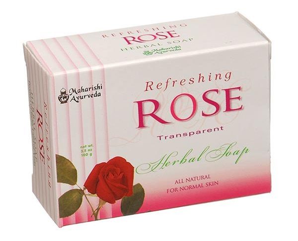 صابون الورد العشبي Rose Herbal Soap من مهاريشي Maharishi