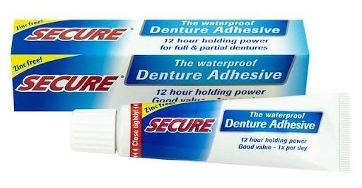 كريم لاصق طقم الأسنان من سيكيور (SECURE Sensitive Adhesive)