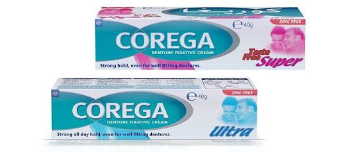 كريم لاصق طقم الأسنان من كوريغا (Corega Denture Adhesive Cream Original Extra Strong)