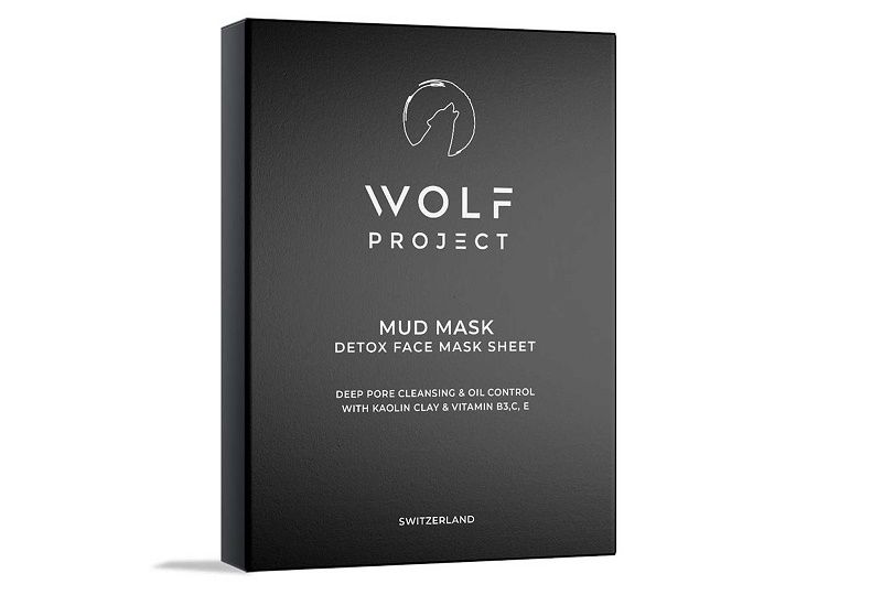 قناع الطين الورقي لإزالة السموم Detox Mud Face Mask Sheet من وولف بروجكت WOLF PROJECT