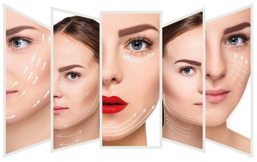 أنواع الإجراءات التي تتضمنها عملية نحت الوجه