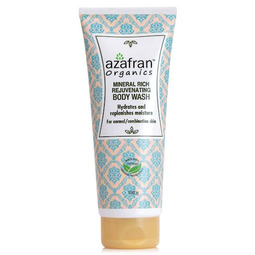 غسول الجسم المجدد للبشرة والغني بالمعادن Mineral Rich Rejuvenating Body Wash من أزافران AZAFRAN Organics