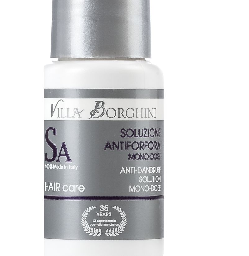 محلول وشامبو فيلا بورجيني لعلاج قشرة الشعر – Villa Borghini antidandruff solution and VB shampoo