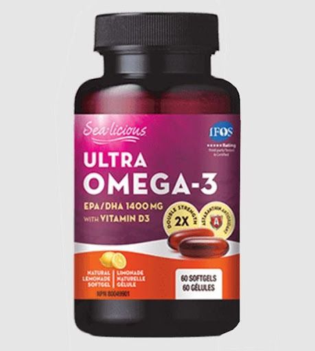 كبسولات ألترا أوميغا-3 Ultra Omega-3 softgels من سي-ليشس Sea-Licious