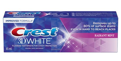 معجون أسنان كريست ثري دي لتبييض الأسنان Crest 3D White Toothpaste Radiant Mint