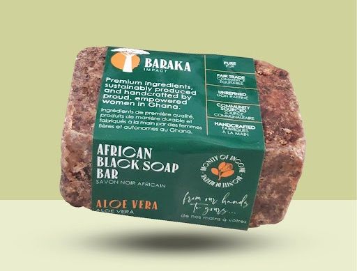 الصابون الأسود بالصبار من بركة Baraka Aloe Vera Black Soap