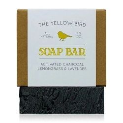 ACTIVATED CHARCOAL SOAP BAR من THE YELLOW BIRD