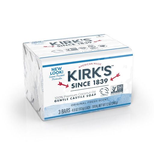 الصابون القشتالي اللطيف Gentle Castile Bar Soap من كيركس KIRK’S